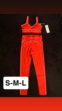 Red and white alo set