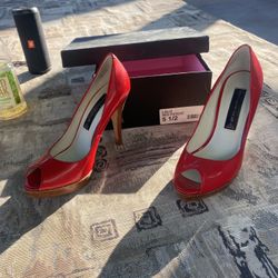 Heels Red Patent Leather 5 1/2