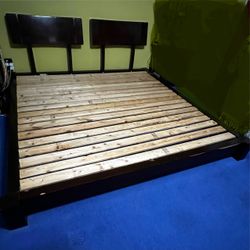 King size platform bed frame