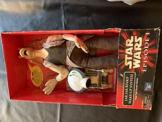 STAR WARS JAR JAR BINKS wake up system with Pit Droid