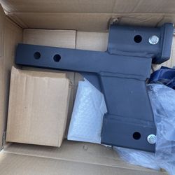 Trailer Dual Hitch Extender 10000Lb 2 In Receiver Rise/Drop 2-In Solid Shank