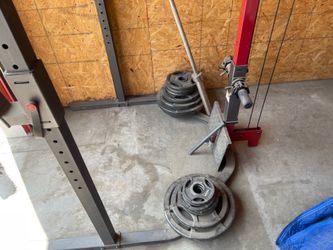 Bar and weights plate only