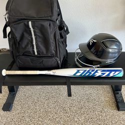 Girls Softball Carbon composite Bat, Bag and Helmet