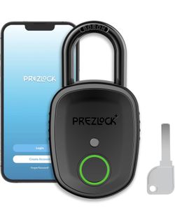 Fingerprint Padlock with Key, Biometric Padlock with APP, Suitable for Outdoor