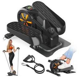 Under Desk Bike Pedal Exerciser Under Desk Elliptical Manual Quiet Elliptical Mini Standing Elliptical Machines for Home Use Portable Foot &Leg Pedal 