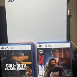 Ps5 With 2 Games And 2 Controllers 