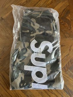 Supreme Satin Applique Sweatpant (SS26) Woodland Camo Size Large