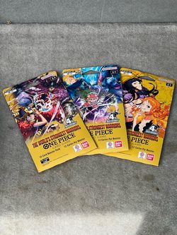 One Piece Card Game OP-17 Booster Packs x3