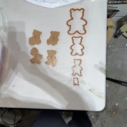 Eight Teddy Bear Cookie Cutters