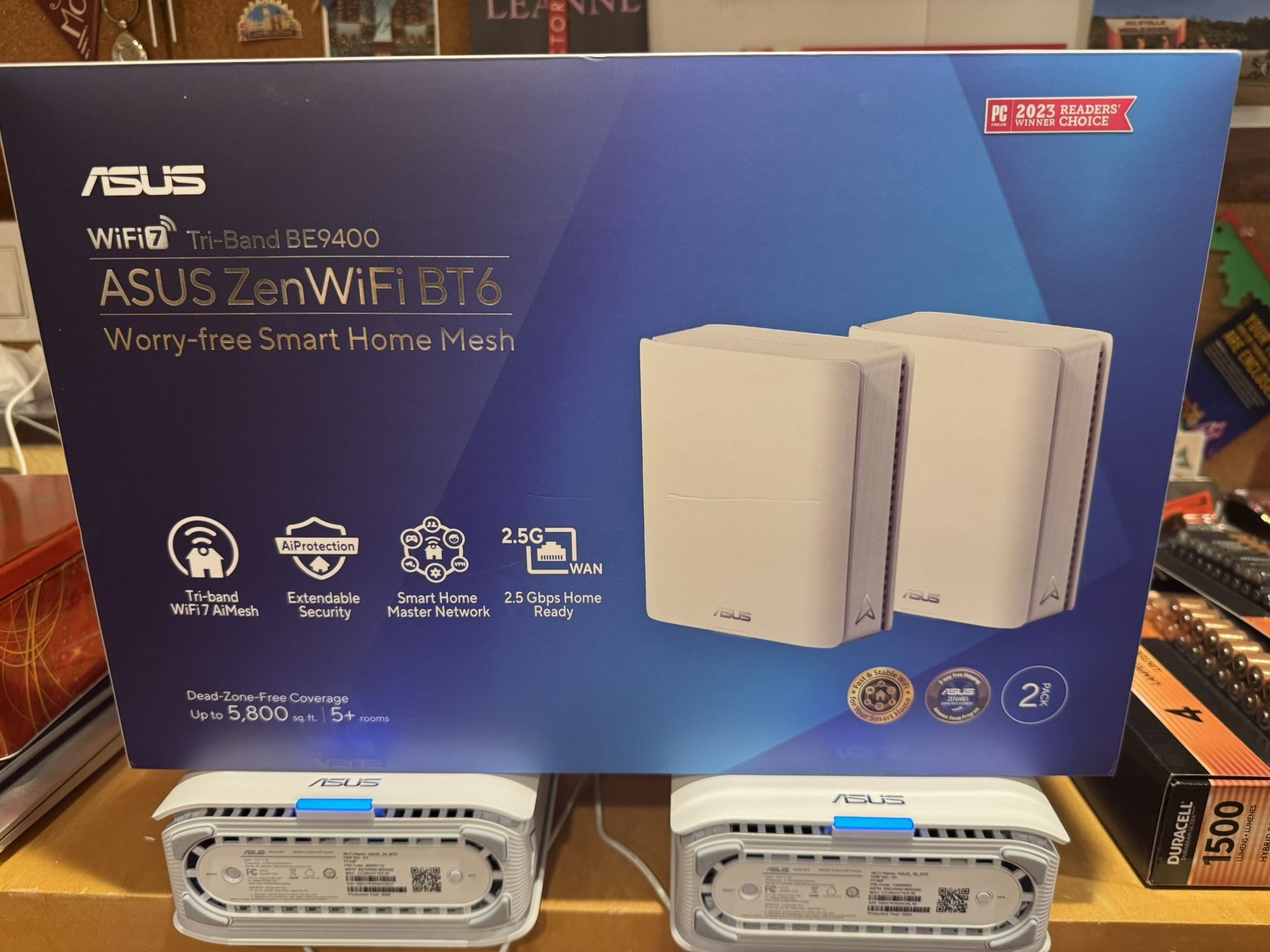 ASUS Router ZenWiFi BT6 wireless mesh WiFi 7 Tri-Band BE9400 system (2 units) only 3 months old!