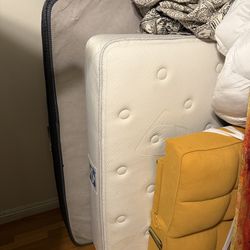 Queen mattress with box spring