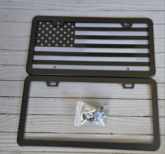 License Plate American Flag