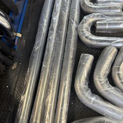 16pcs Raw Steel 3” Universal Exhaust Piping 