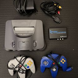 Nintendo 64 N64 with HDMI Converter