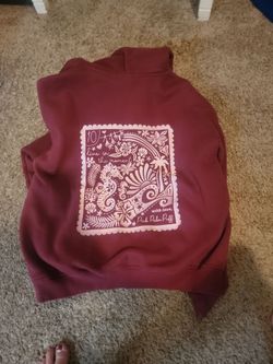 Pink Palm Puff sweatshirt