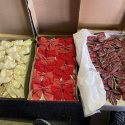 Various Christmas Tree Bows