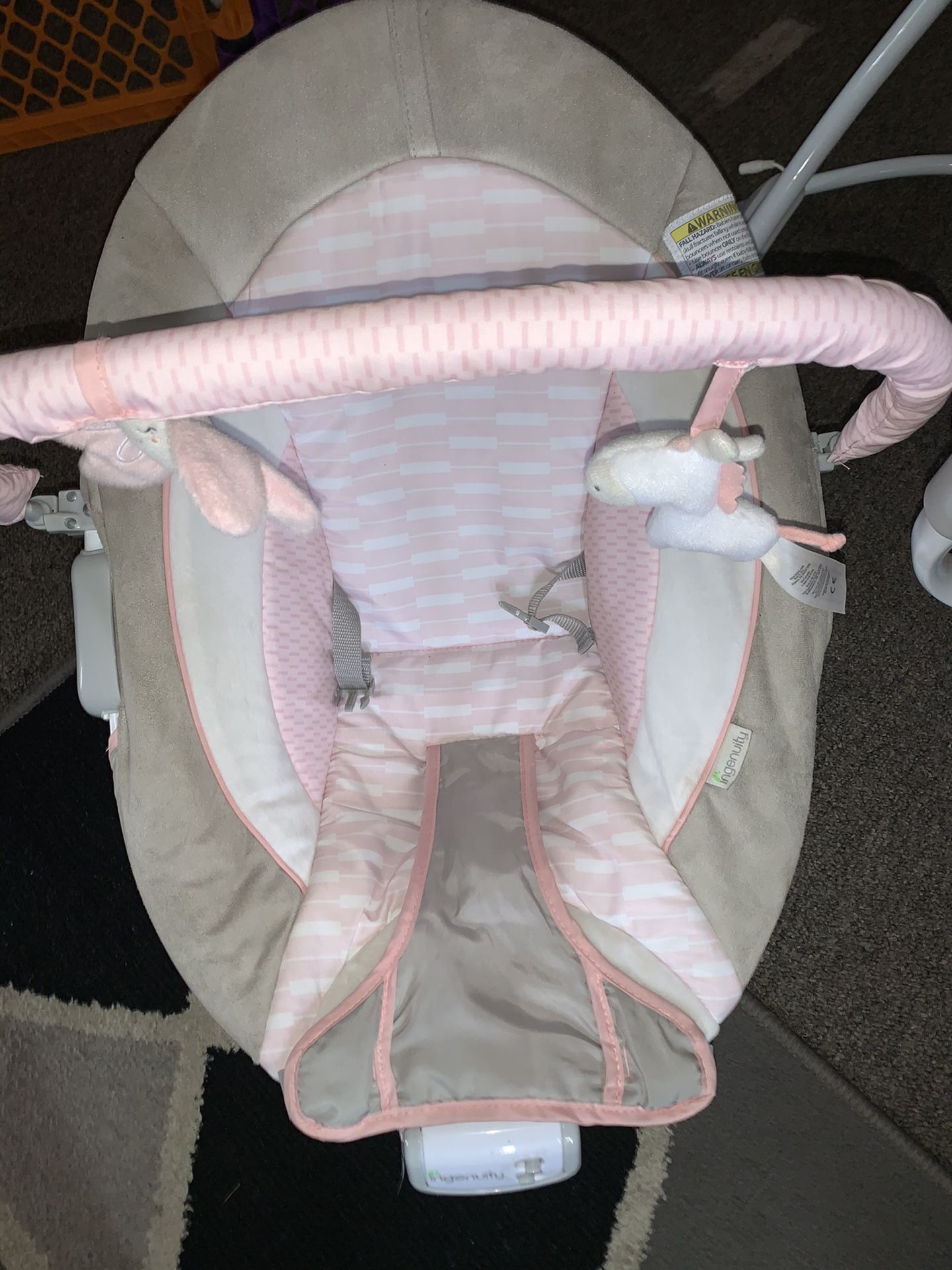 Baby swing and bouncer set