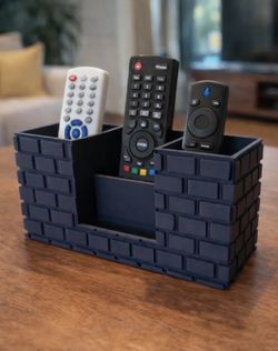 3D Printed Brick Remote Control Organizer