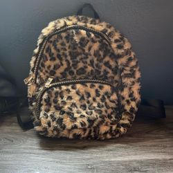 Leopard Print Backpack