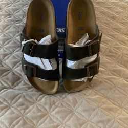 Birkenstock Arizona Suede Leather Mocha Sandals Brand New Size 38 7.5