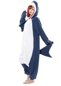 Shark Adult Onesie Costume NEW SIZE SMALL