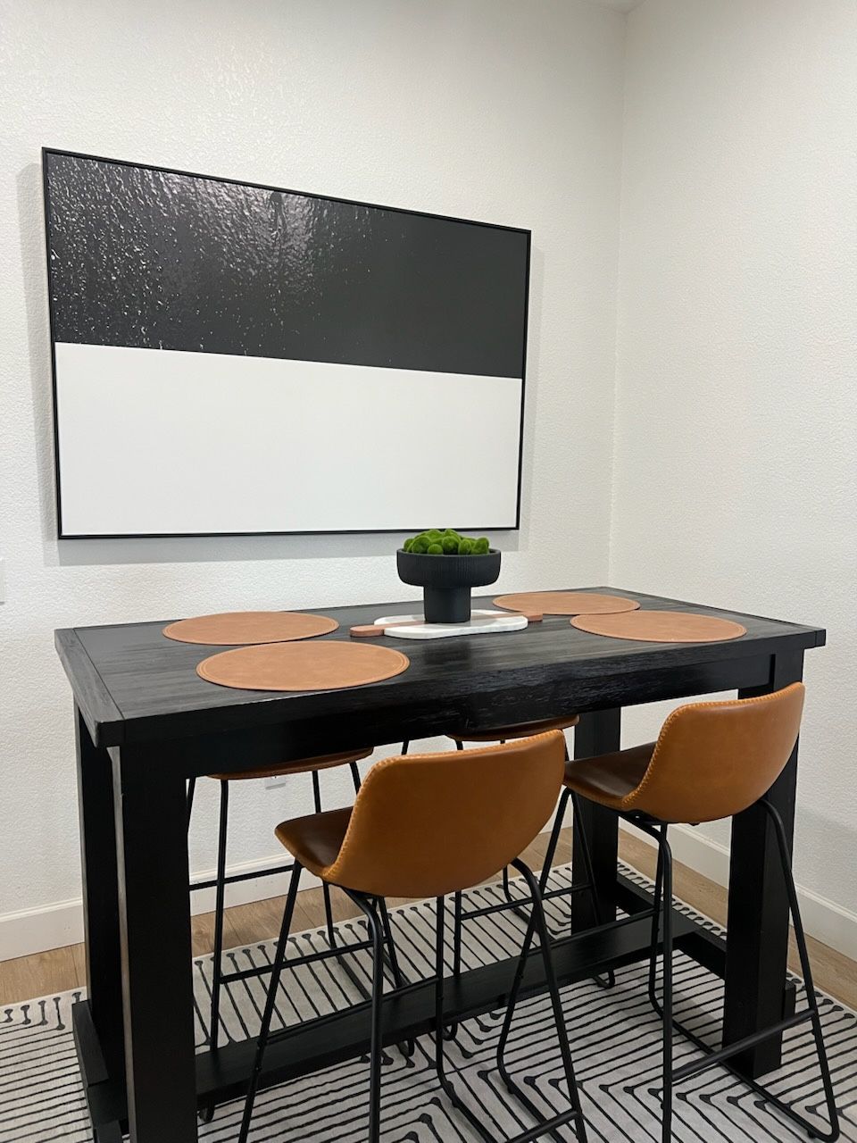 Wood Bar High Top Dining Table
