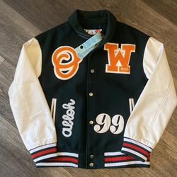 Off White Varsity Jacket Size Medium 