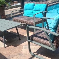 Your Choice Of  Cushions Dark Grey Or  Teal Aqua Blue