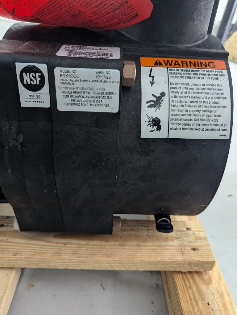 Never Used EQK 1000 10HP OBO  & Accessories