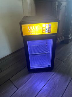 Vive Organic Branded Mini Display Refrigerator