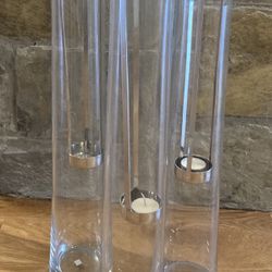 Sleek Glass Votive Candle Holders 