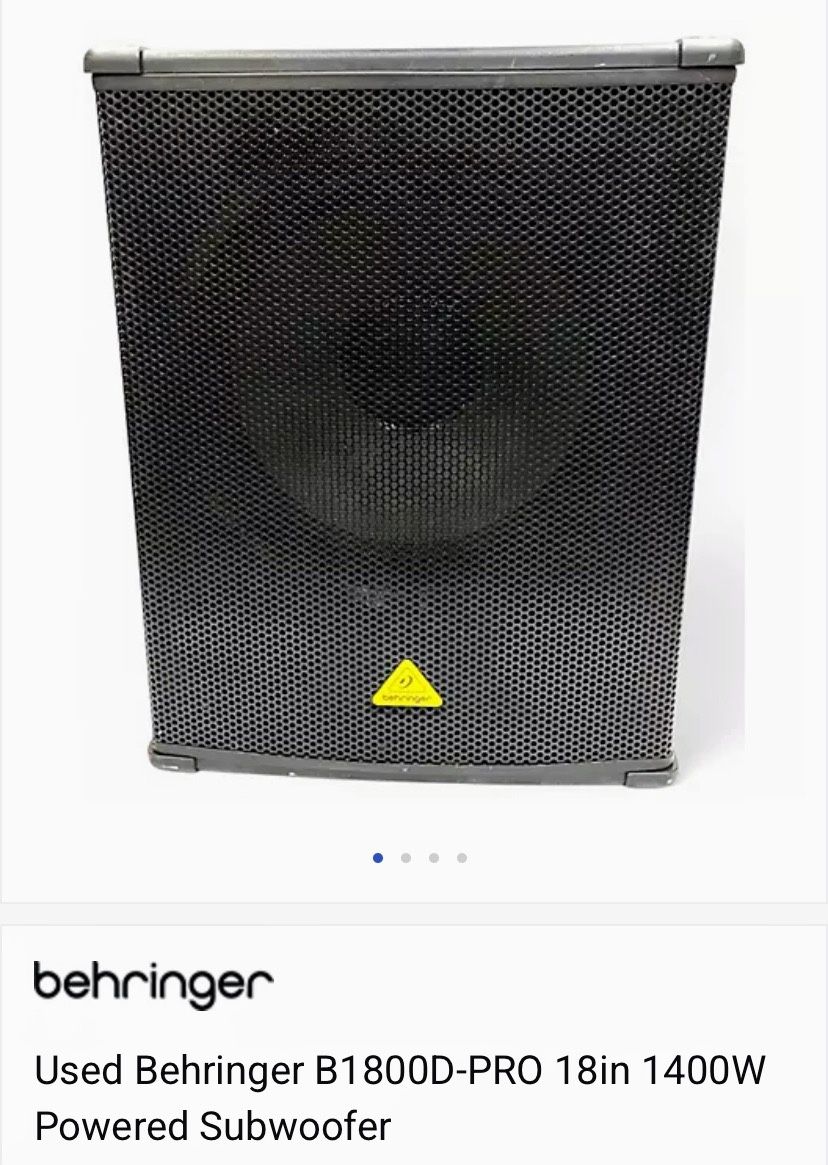 Behringer Used Behringer B1800D-PRO  Subwoofer