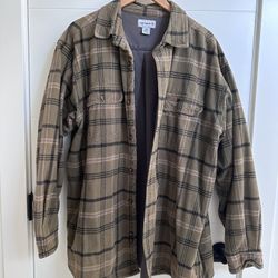 Carhartt Men’s Heavy Weight Cotton Shirt Jacket Green Plaid XXL