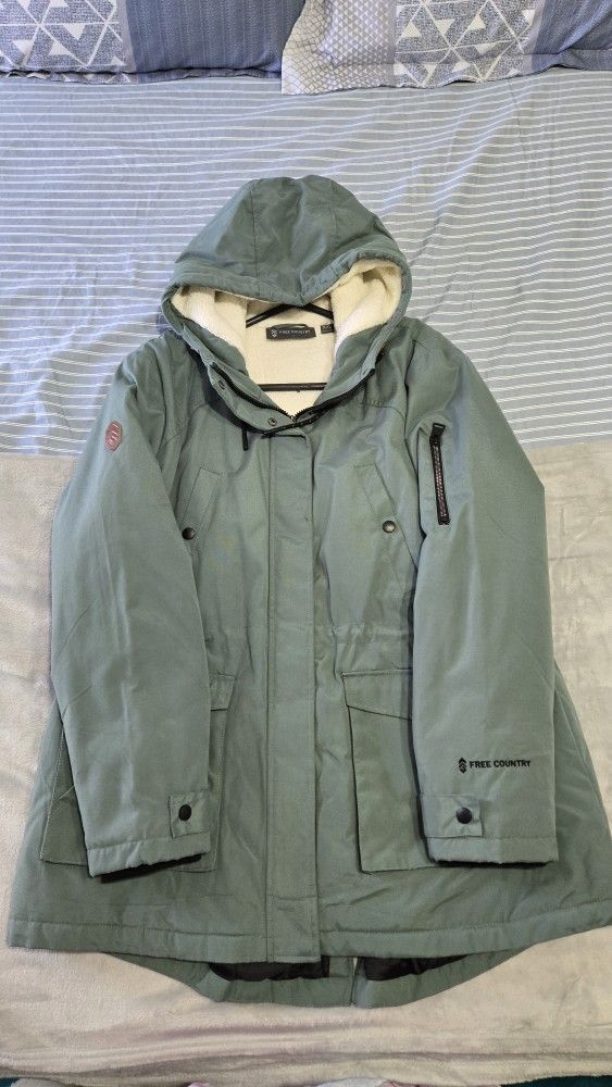XXL Free Country Women's Cascade Canvas Anorak Jacket