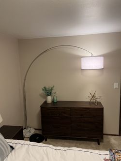 Arched Floor Lamp With Granite Base