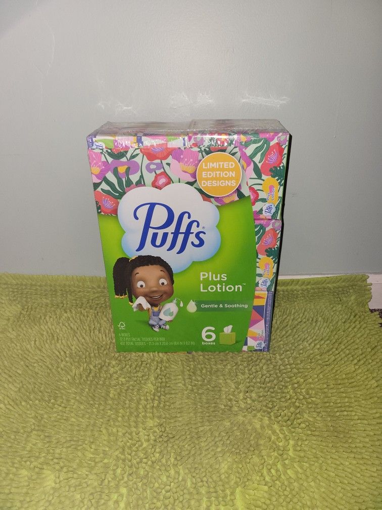 Pack 6 Boxes Puffs Tissues