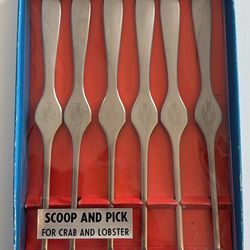 Effepi  Inox Crab and Lobster Picks - set of 6 in box
