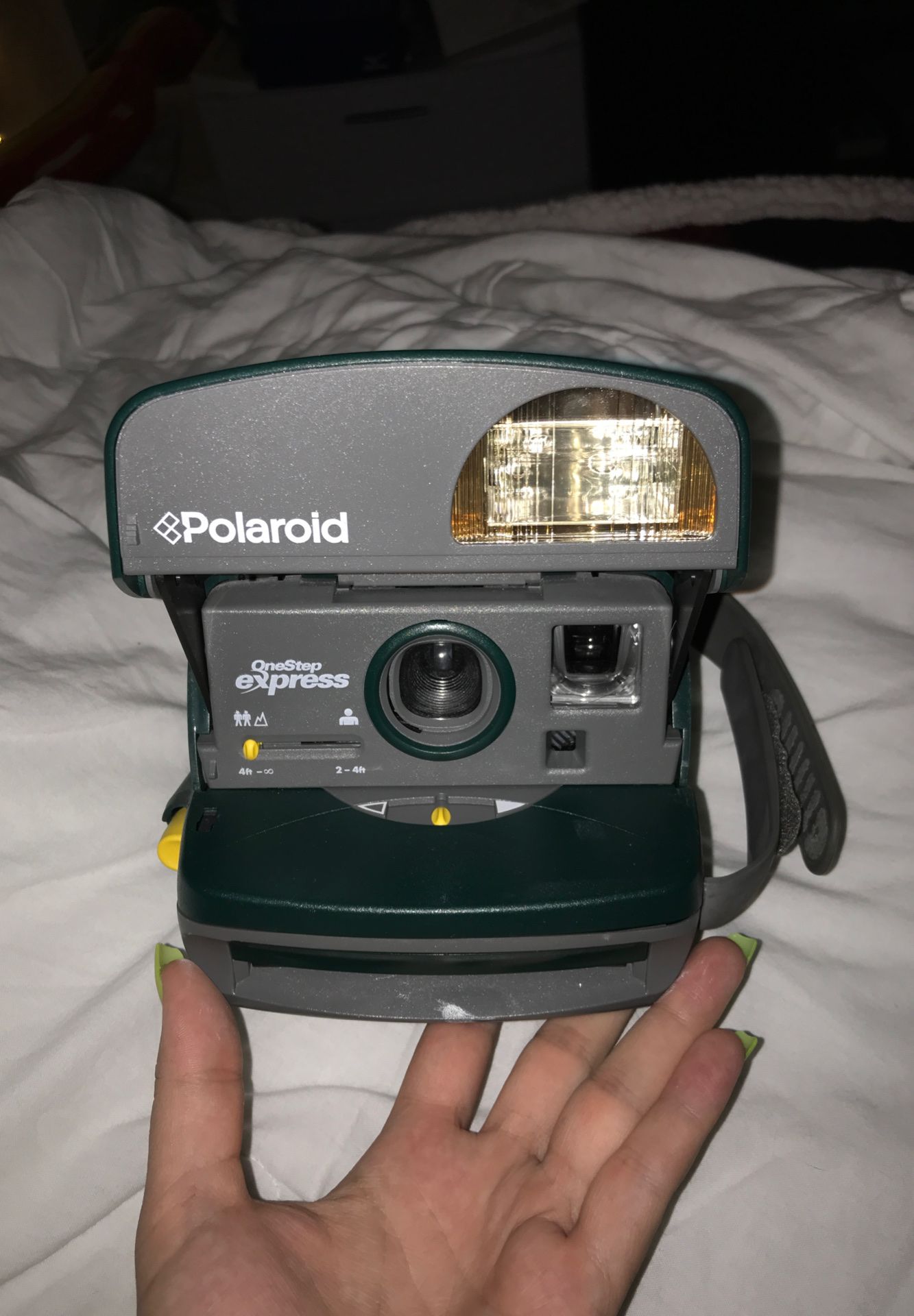 Authentic Vintage Green Polaroid
