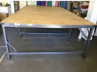 Industrial Fabric Cut Table With Roll Attachment 