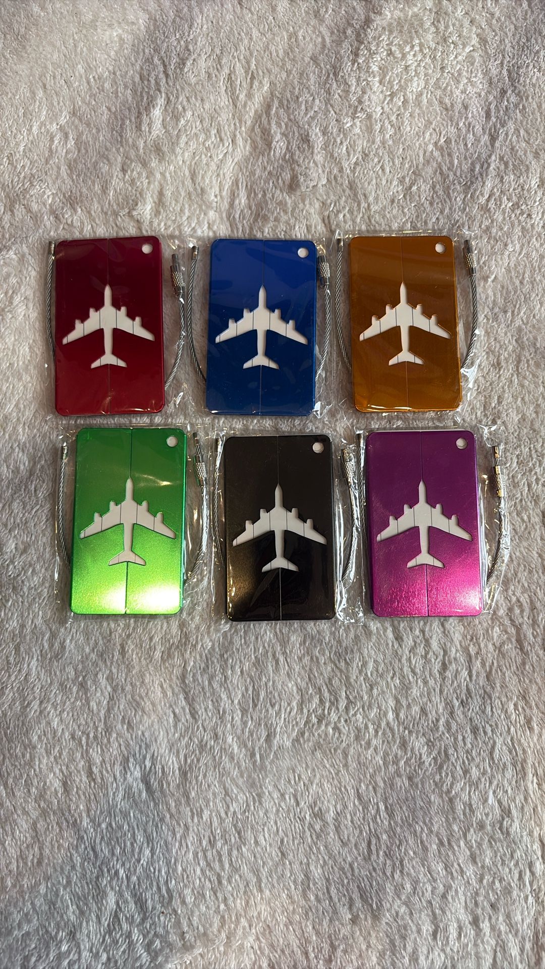 Aluminum Baggage Tag 6pcs/$5