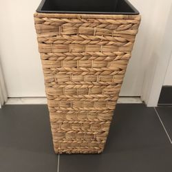 Tall Wicker Plant Pot