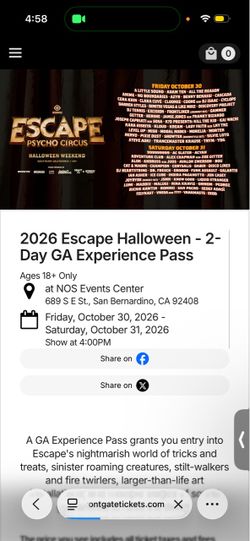Escape Ticket