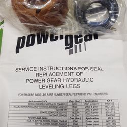 Power gear motorhome jack seal kit