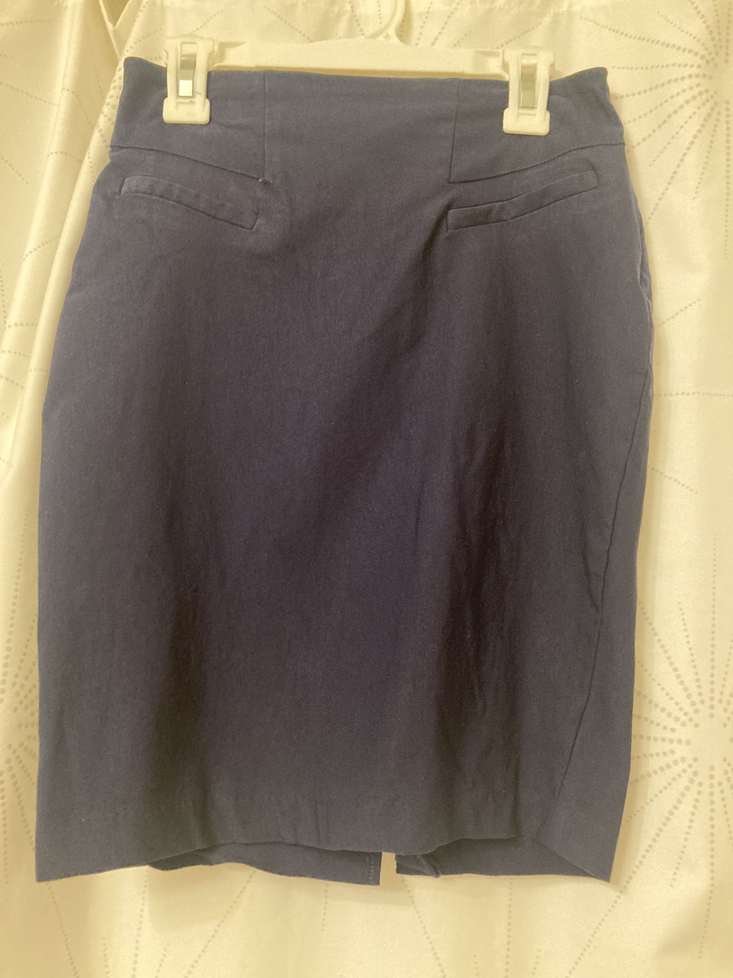 Girls Pencil Skirt, S, Juniors, Dark Blue, By & By