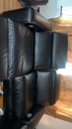 2 reclining love seats
