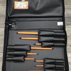 Klein Tools 33528 9pc 1000V Insulated Screwdriver Set Brand New 