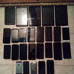18 Phones+5 Tablets,+2 iPhones +1 Ist Gen Ipod.       80.00 For All