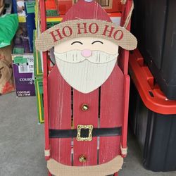 Santa Sled Decor