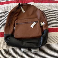 Coach leather backpack