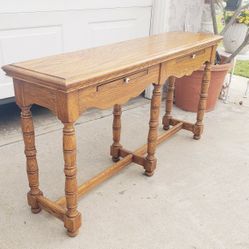 Vintage Console Table Or Entry Way Table 